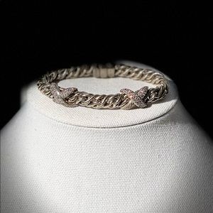 DAVID YURMAN Lyrica Double X 1.47 carat Diamond Wheat Bracelet, in Box ❌❌❤️❤️